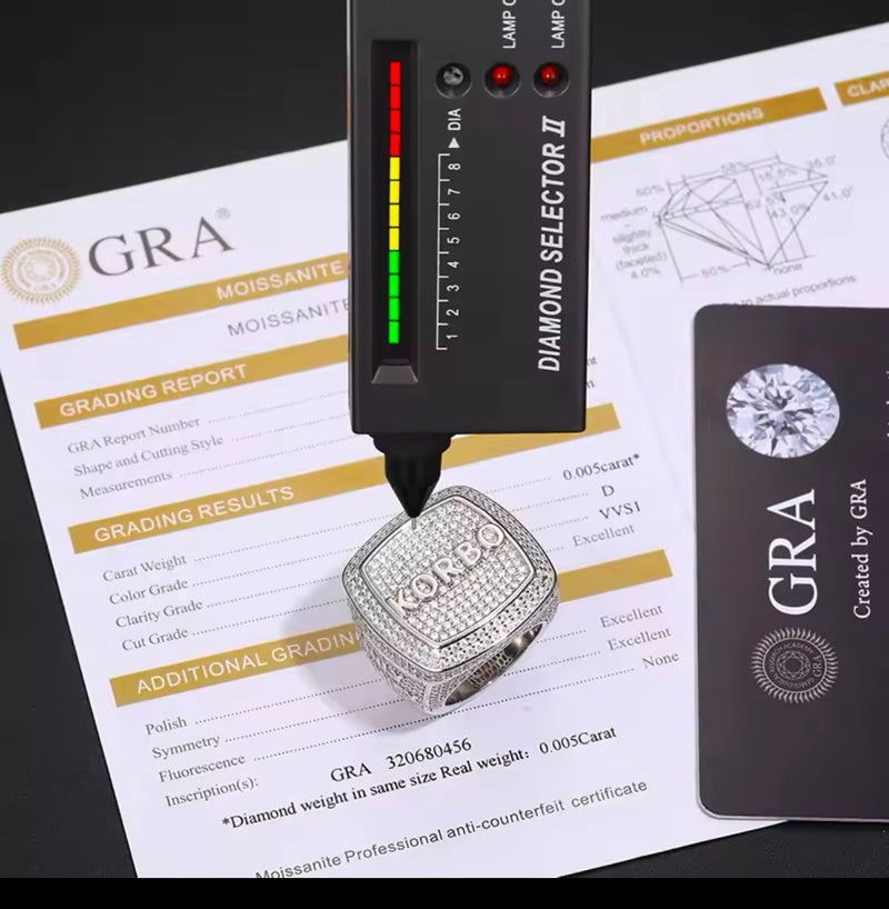 Moisanite Custom Championship  Ring