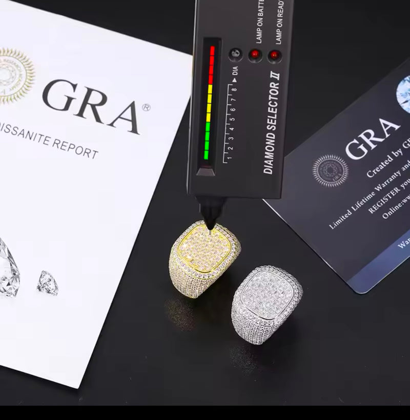 Moisanite Miami Ring