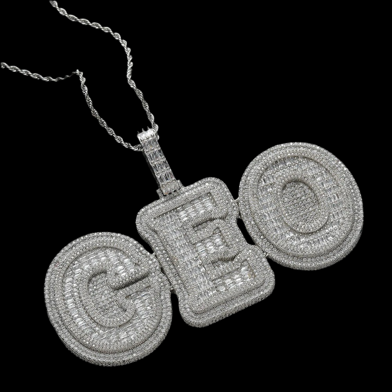 Custom pendant 3 letters deal)