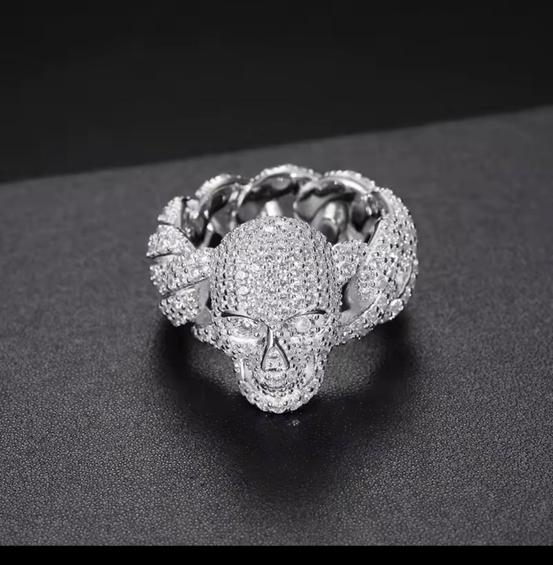 (Copy) Moisanite Skull Ring
