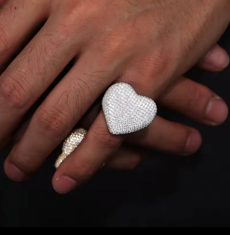 Moisanite Heart Ring