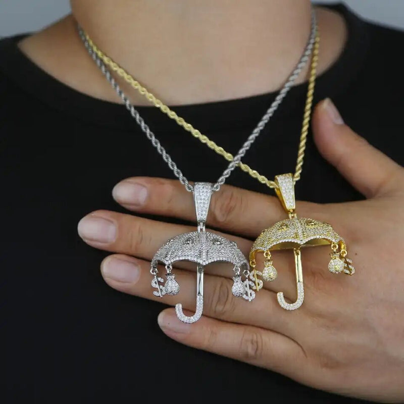 Raining Money Pendant & Chain