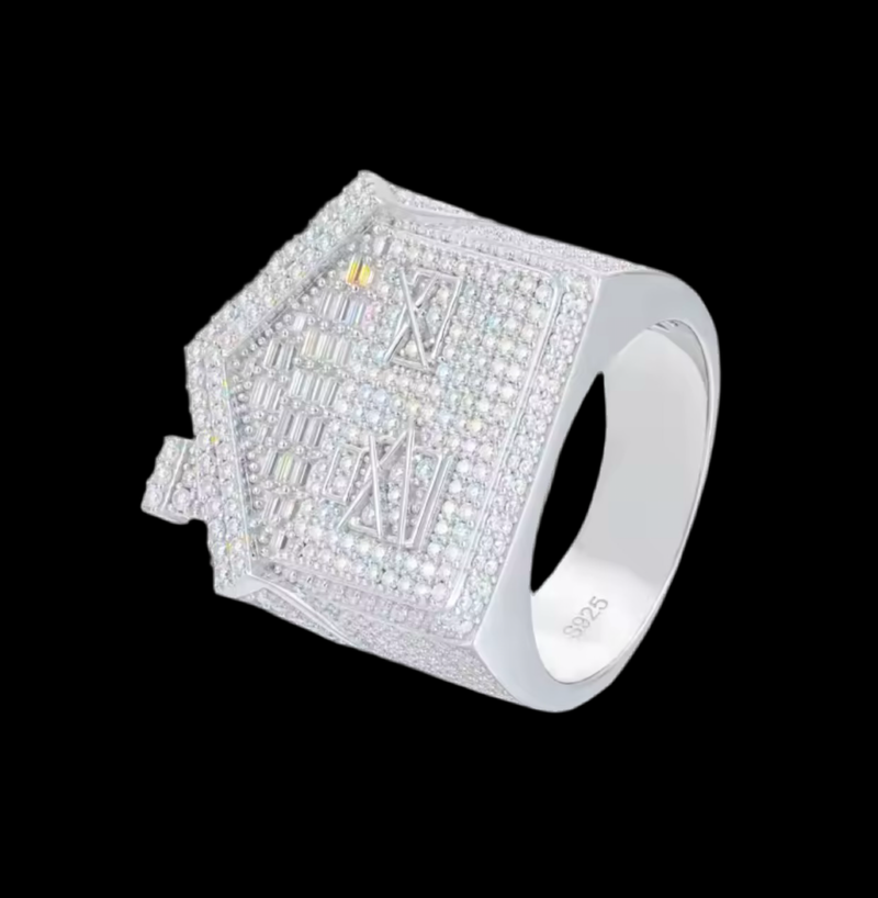 Moisanite Broken House Ring