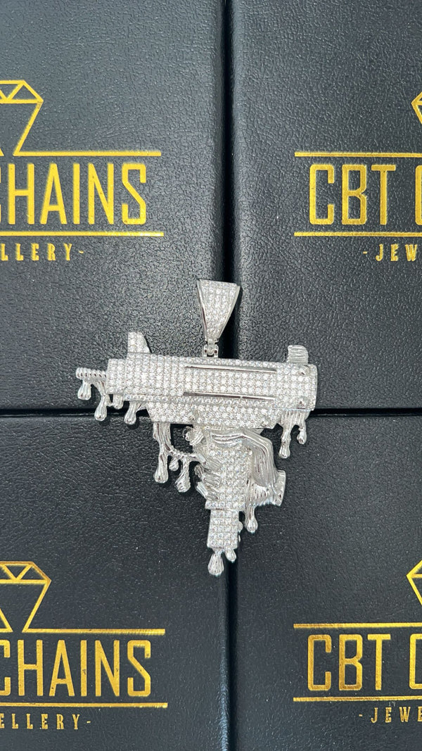 Smg Gun pendant & chain