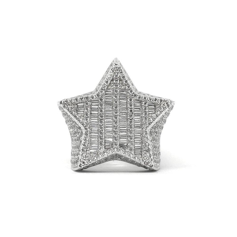 Baguette Star Ring