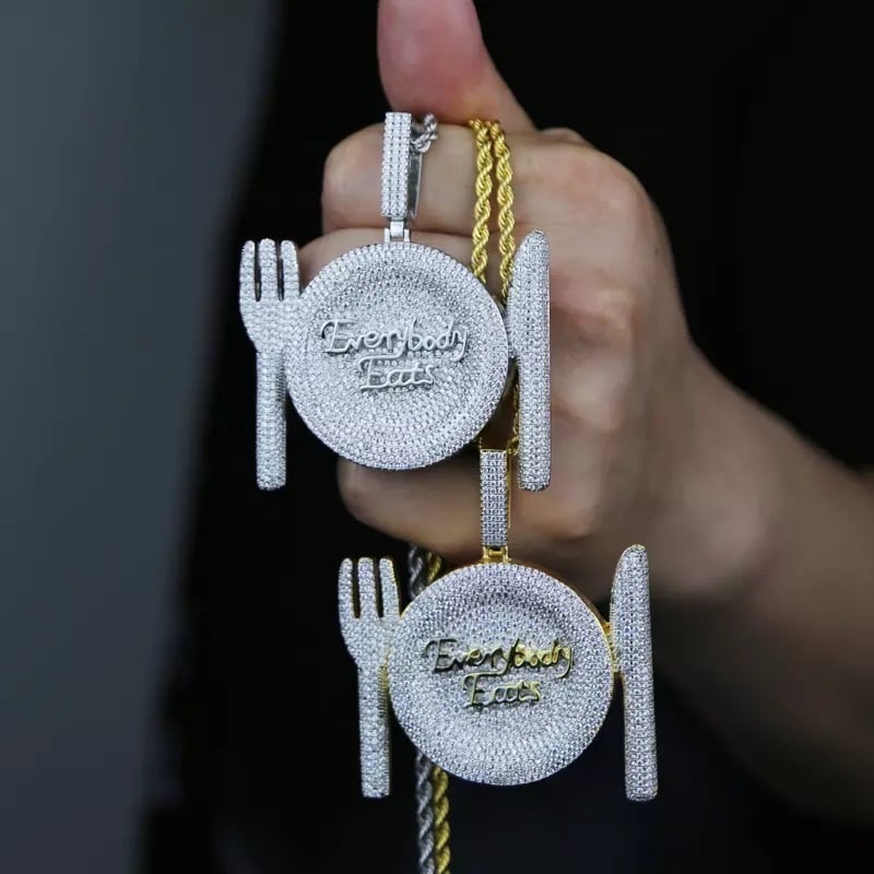 Everybody Eats Pendant & Chain
